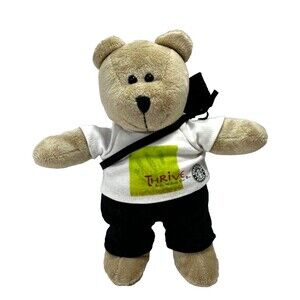 Starbucks Collectors 10" Plush Thrive Yoga Bearista Bear W/Tag missing yoga mat